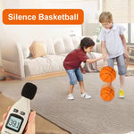 Silent Dribbling Indoor Foam Basketball - High Bounce, Noiseless, Non-Deforming, Perfect for Training (Sizes 3/5/7)