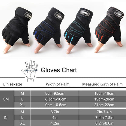 Ultimate Workout Gloves for Men & Women - Half Finger Design with Wrist Wrap for Weight Lifting, Cycling, and Gym Training