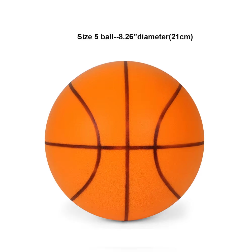 Silent Dribbling Indoor Foam Basketball - High Bounce, Noiseless, Non-Deforming, Perfect for Training (Sizes 3/5/7)