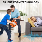 Silent Dribbling Indoor Foam Basketball - High Bounce, Noiseless, Non-Deforming, Perfect for Training (Sizes 3/5/7)