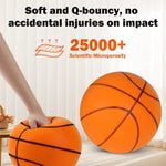 Silent Dribbling Indoor Foam Basketball - High Bounce, Noiseless, Non-Deforming, Perfect for Training (Sizes 3/5/7)